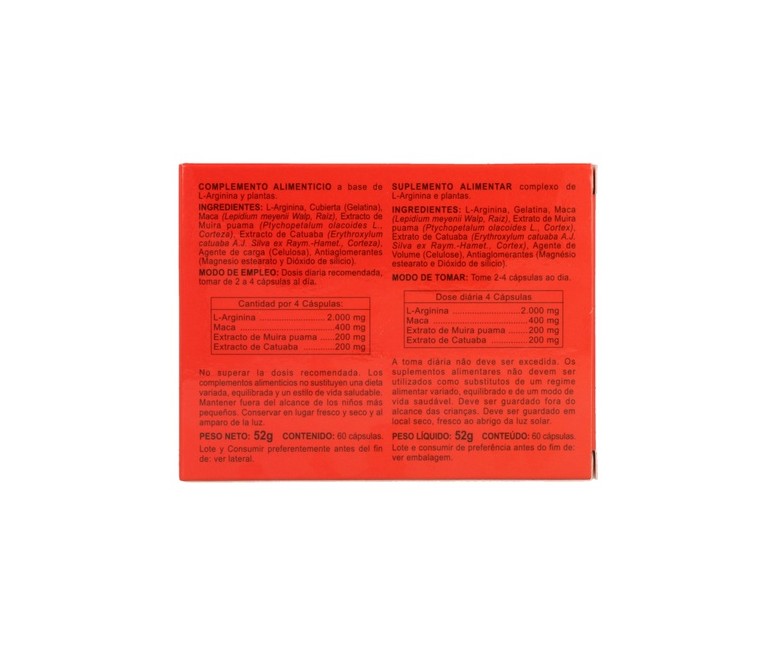 Arginina Plus 60 cápsulas Integralia