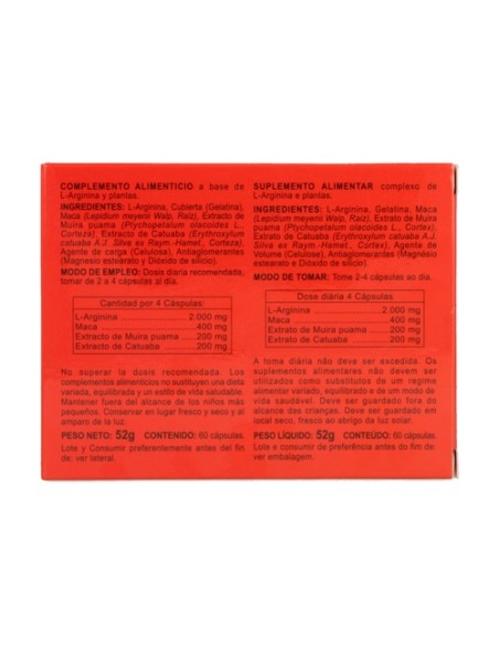Arginina Plus 60 cápsulas Integralia