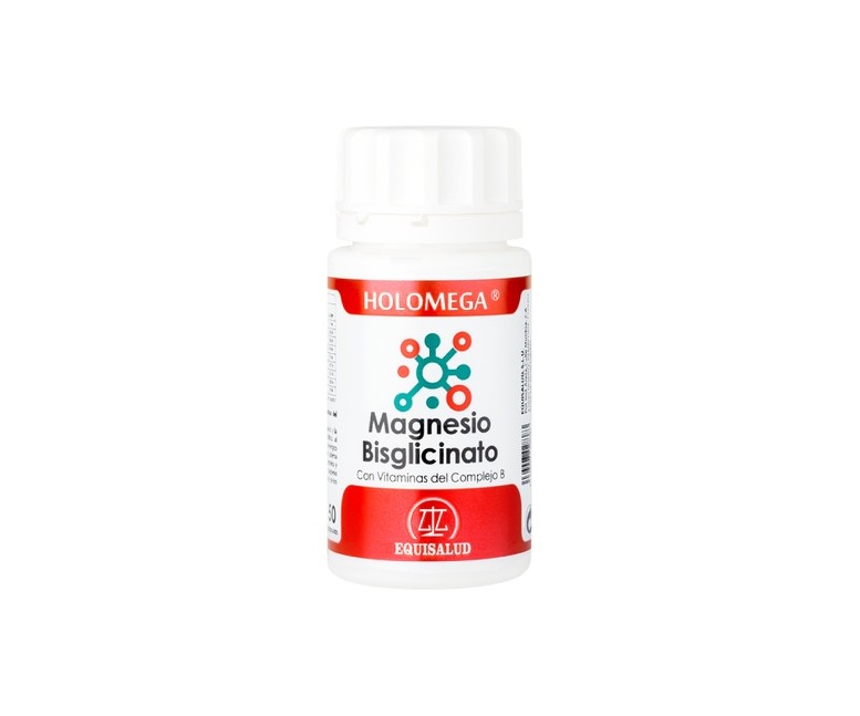 Holomega Magnesio Bisglicinato con Vitaminas del Complejo B 50 cápsulas Equisalud