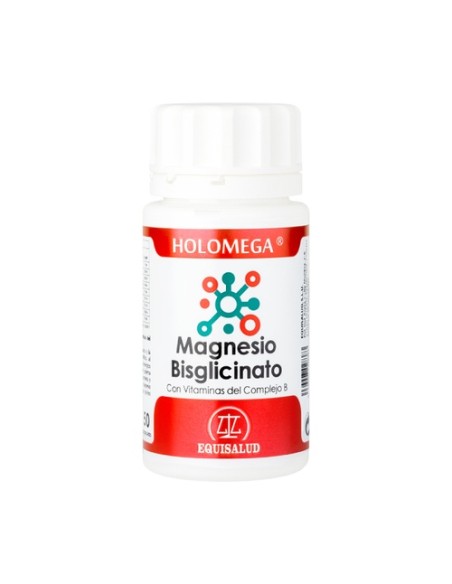 Holomega Magnesio Bisglicinato con Vitaminas del Complejo B 50 cápsulas Equisalud