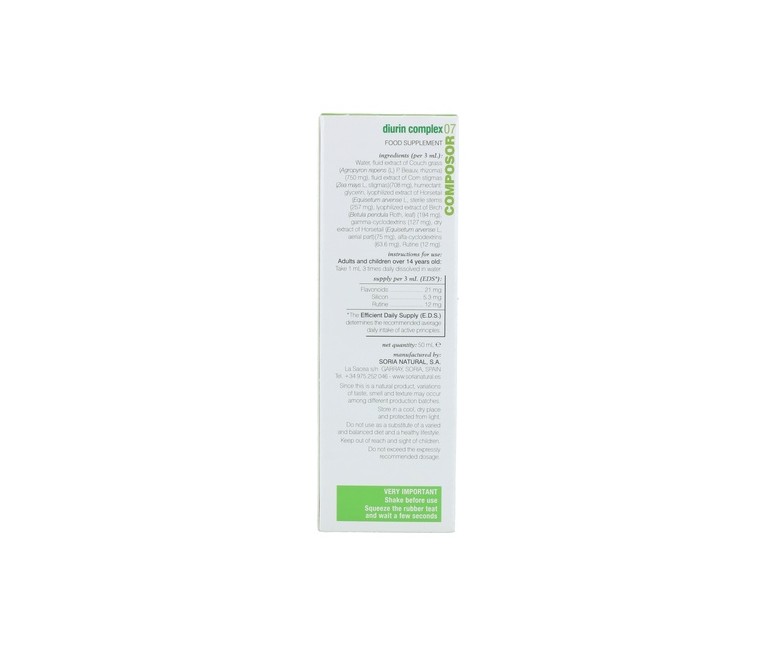 Composor 7 Diurin Complex Fórmula XXI 50 ml Soria Natural