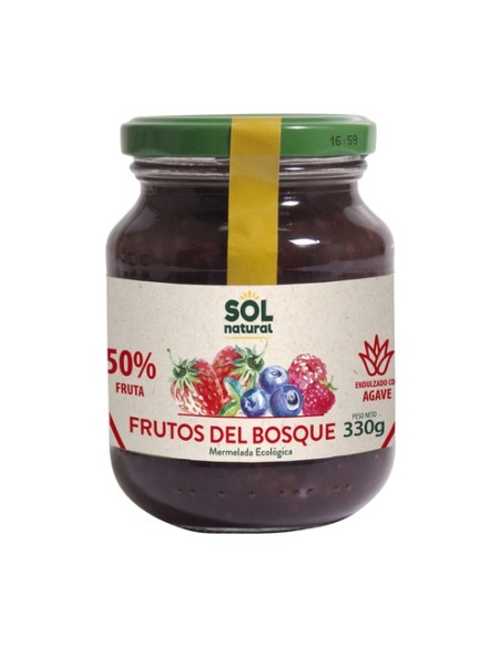 Mermelada de frutas del bosque con sirope de agave Bio 325 g Sol Natural