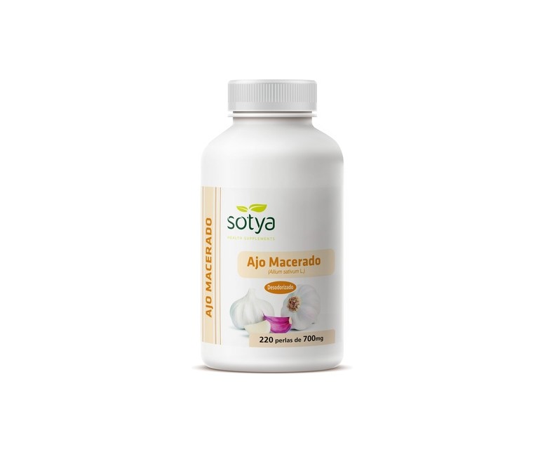 Ajo Macerado 220 perlas de 700mg Sotya