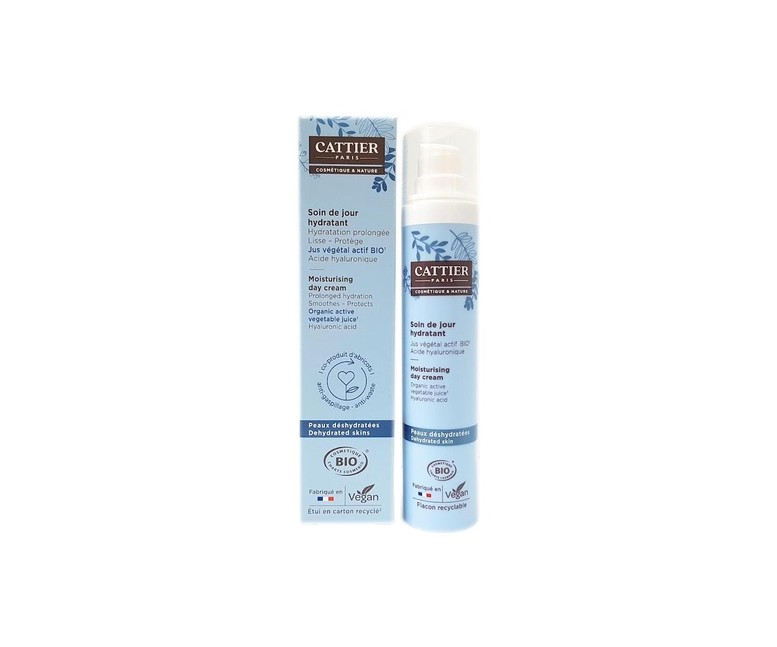Crema hidratante día rostro cuello y escote 50 ml de crema Cattier