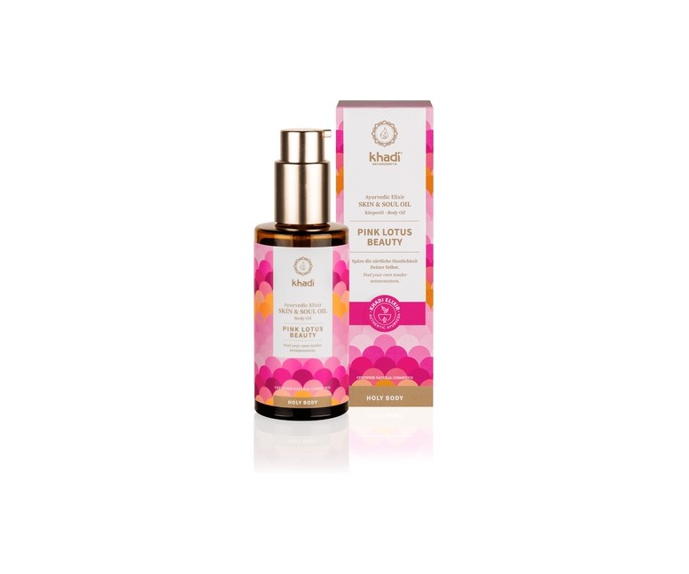 Aceite elixir ayurveda loto rosado-equilibrio pieles mixtas 100 ml de aceite Khadi