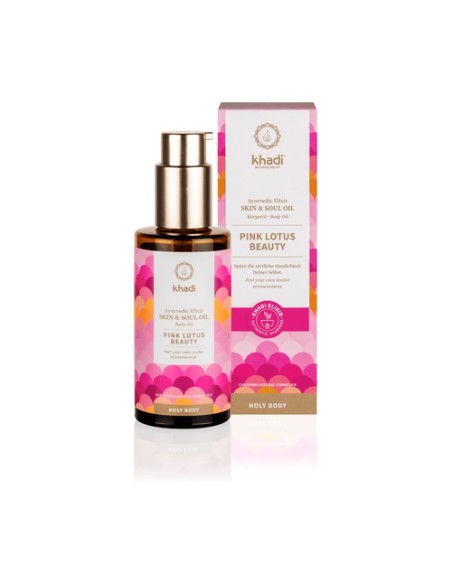 Aceite elixir ayurveda loto rosado-equilibrio pieles mixtas 100 ml de aceite Khadi