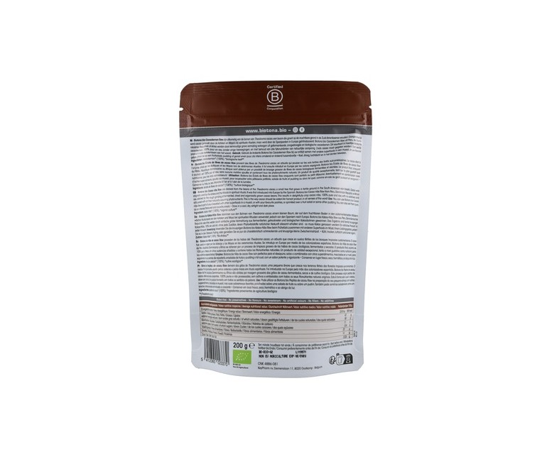 Cacao Nibs Bio 200 g Biotona