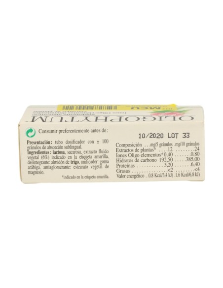Oligophytum Manganeso Cobre (H17 MCU) 100 comprimidos sublinguales Holistica