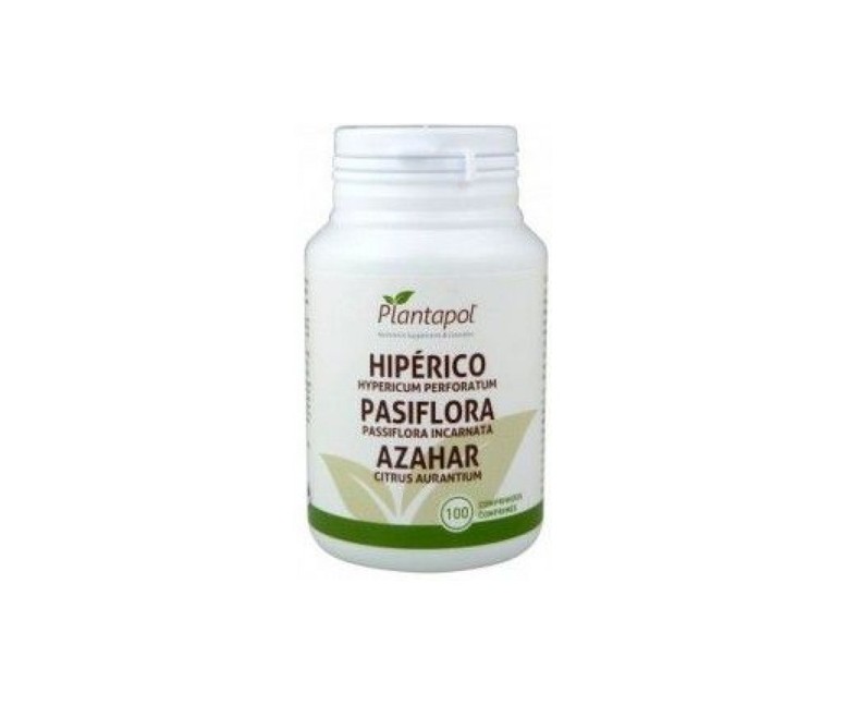 Hyperico, Pasiflora, Azahar 100 comprimidos Plantapol