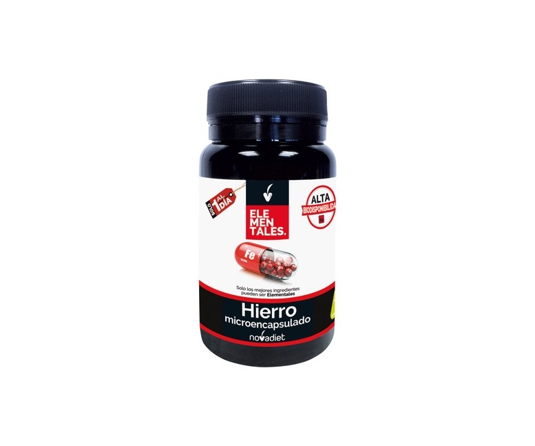Hierro microencapsulado 60 cápsulas vegetales Nova Diet