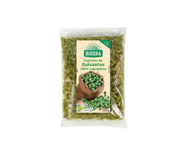 Espirales Guisantes Bio 250 g Biográ