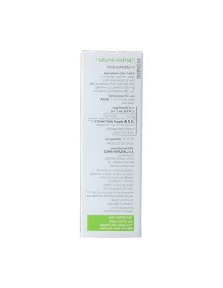 Extracto de Abedul (Fórmula XXI) 50 ml Soria Natural