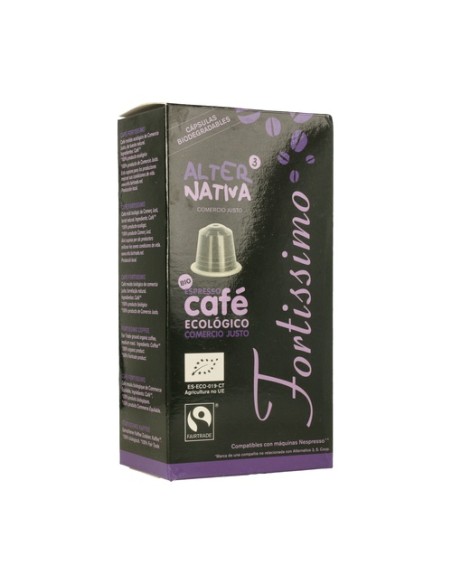 Cápsulas de Café Fortissimo BIO-FT. 10 unidades de 5g Alternativa3
