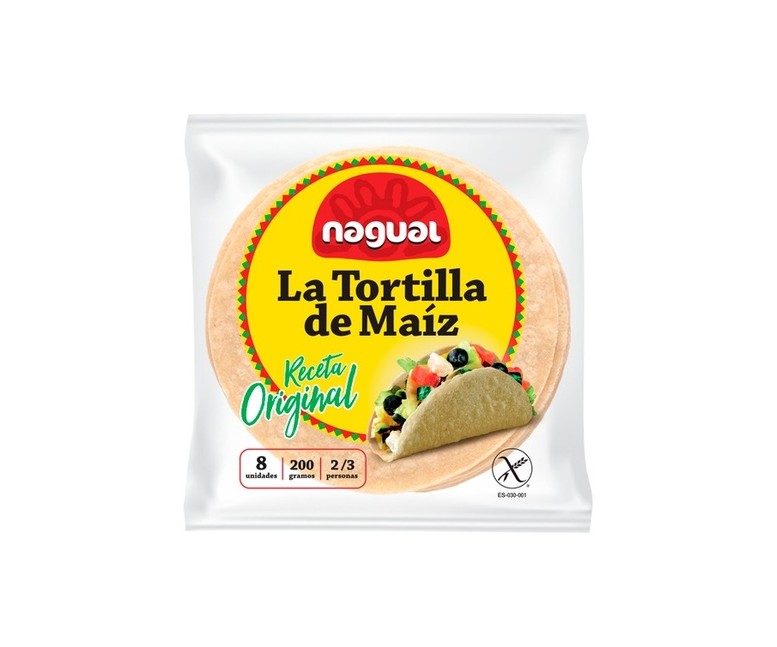 Tortillas de maíz sin gluten 200 g Nagual