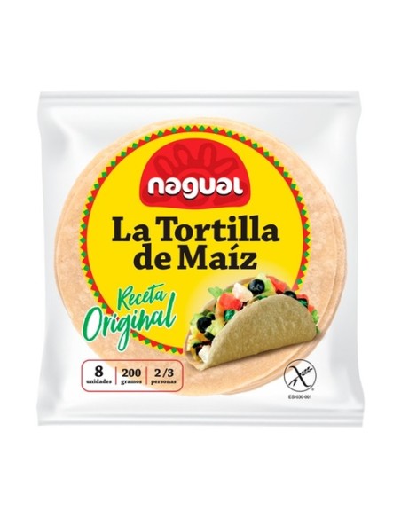 Tortillas de maíz sin gluten 200 g Nagual