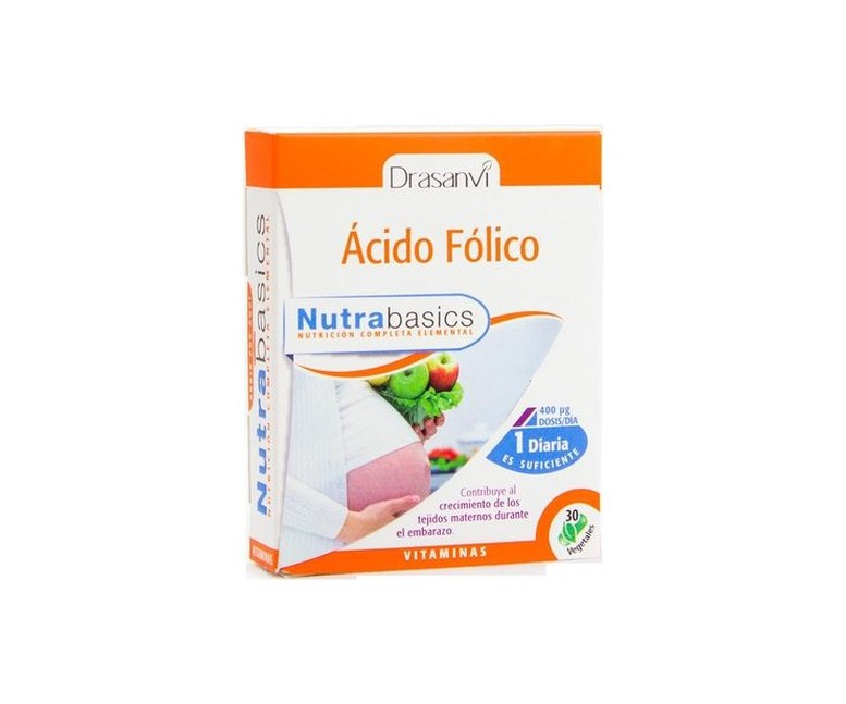 Nutrabasics Ácido Fólico 30 cápsulas Drasanvi
