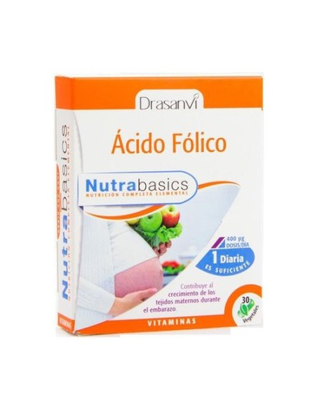 Nutrabasics Ácido Fólico 30 cápsulas Drasanvi