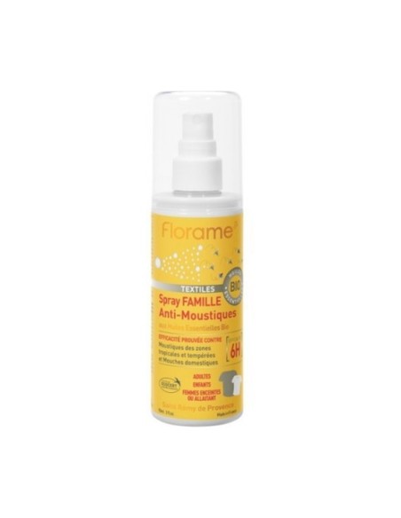 Spray antimosquitos y moscas para tejidos 90 ml Florame