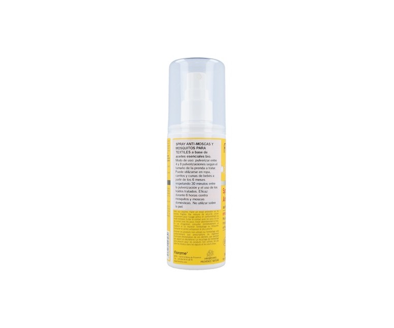 Spray antimosquitos y moscas para tejidos 90 ml Florame