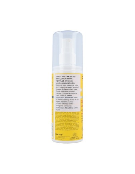 Spray antimosquitos y moscas para tejidos 90 ml Florame