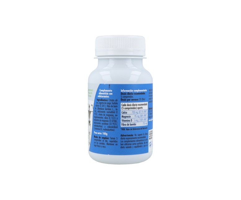 Calcio + vitamina D 1000mg 100 comprimidos masticables de 1000 mg GHF