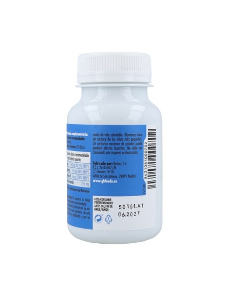 Calcio + vitamina D 1000mg 100 comprimidos masticables de 1000 mg GHF