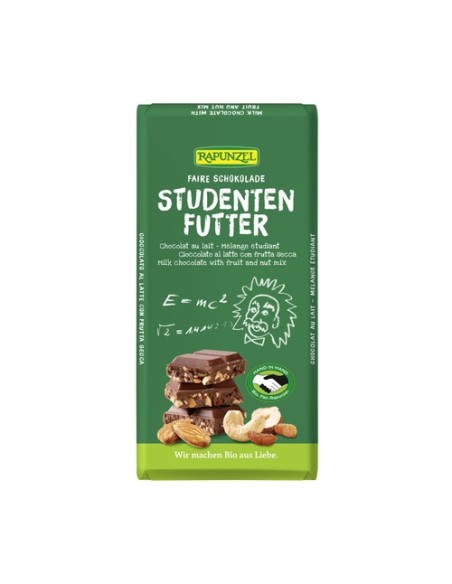 Tableta chocolate leche frutos secos 200 g Rapunzel