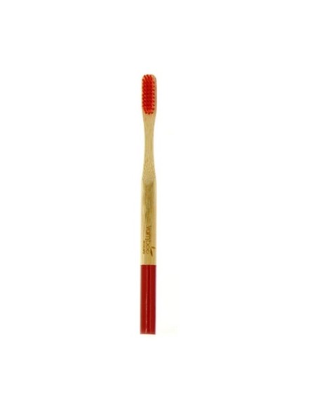 Cepillo bambú adulto suave rojo 1 unidad Vamboo