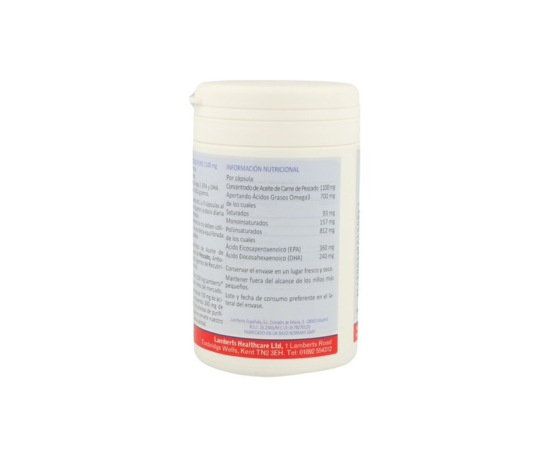 Aceite puro de pescado 60 perlas Lamberts