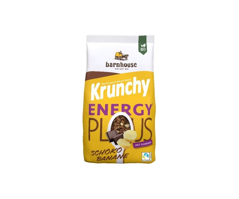 Muesli krunchy energy plus choco y plátano 325 g Barnhouse
