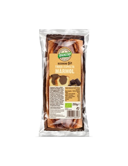 Bizcocho mármol espelta Bio 250 g Biocop