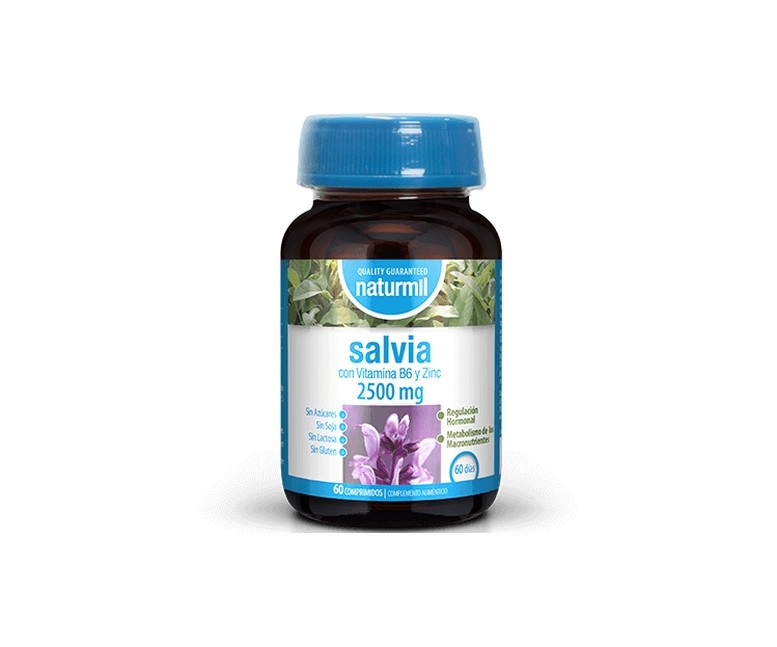Salvia con vitamina B6 y zinc 60 comprimidos Dietmed
