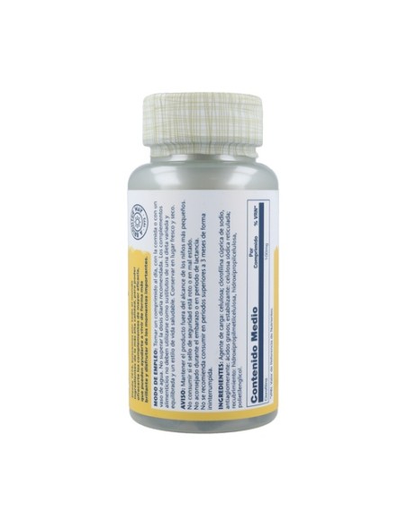 Clorofila - Chlorophyll 90 tabletas Solaray