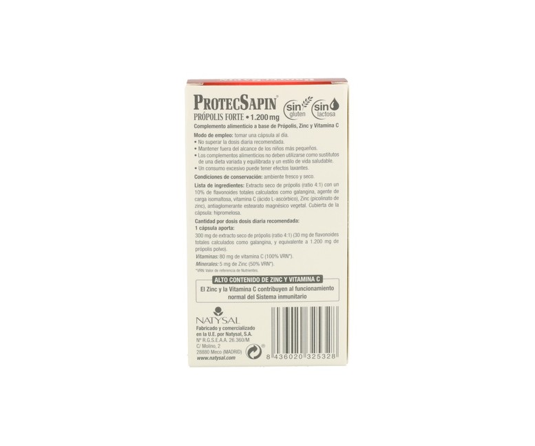 Protecsapin Própolis forte 1.200 mg 20 cápsulas Natysal