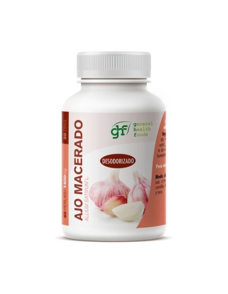 Ajo macerado 1400mg 60 perlas de 1400mg GHF