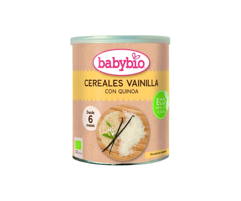 Papilla cereales y Vainilla +6m 220 g de polvo Babybio