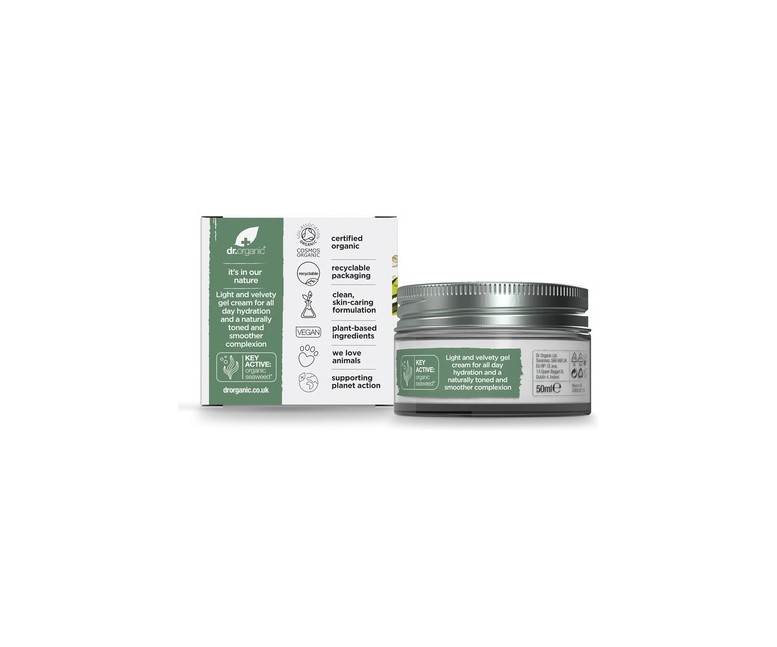 Crema de día en gel algas marinas siempre joven 50 ml de gel Dr. Organic