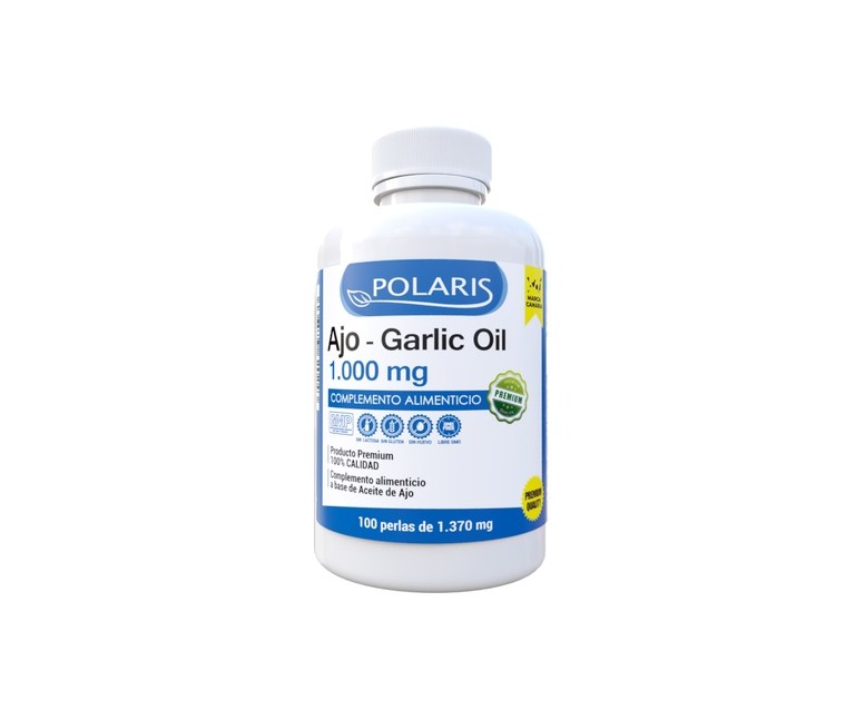 Aceite de ajo 1000mg 100 perlas de 1000mg Polaris Formula