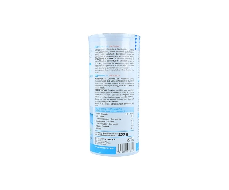 Fitsalt Sal Sin Sodio 250 g MARNYS®