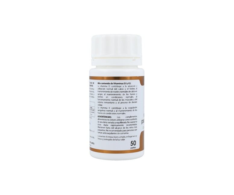 Holovit® Vitamina D3 2.000 UI + K2 60 µg 50 perlas Equisalud