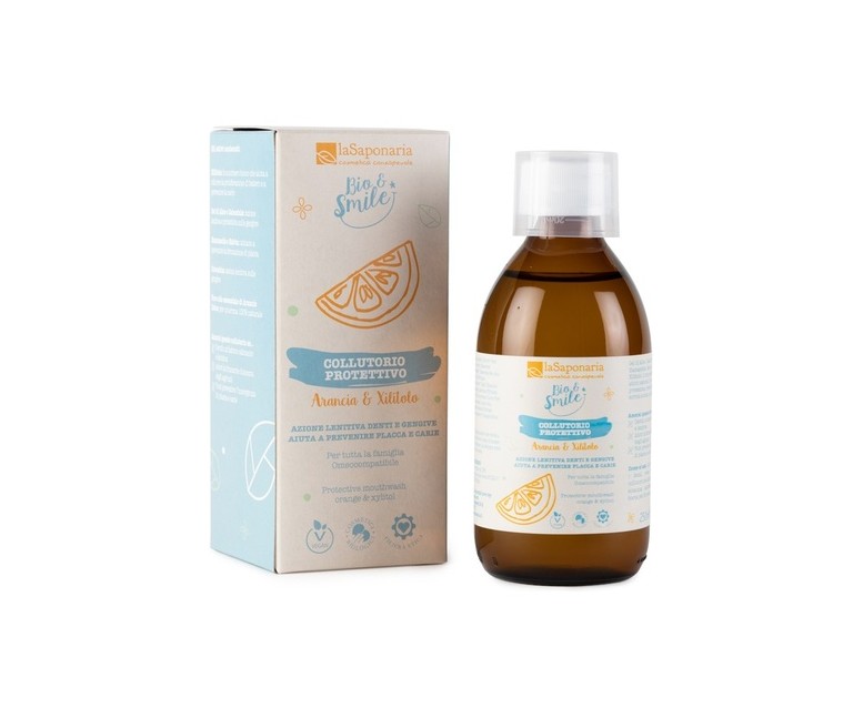 Enjuague bucal protector de naranja y xilitol 250 ml La Saponaria