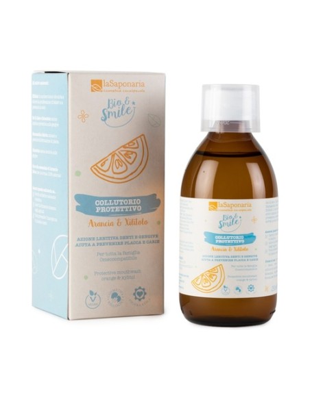 Enjuague bucal protector de naranja y xilitol 250 ml La Saponaria