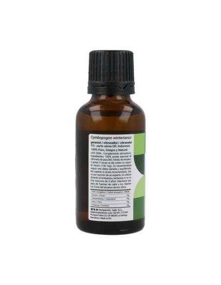 Citronela aceite esencial Bio 30 ml de aceite Terpenic