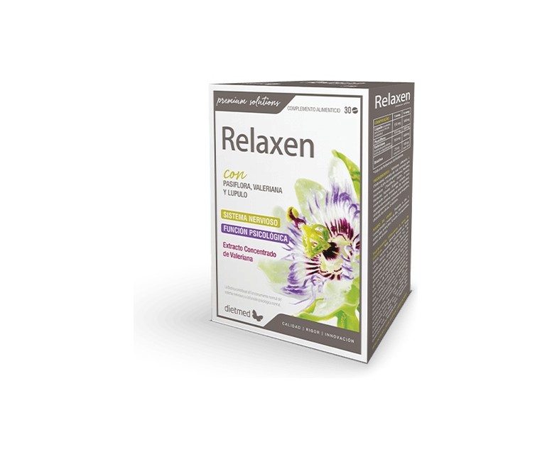 Relaxen con Valeriana y Pasiflora 30 comprimidos Dietmed