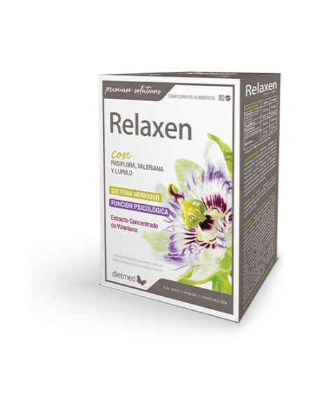 Relaxen con Valeriana y Pasiflora 30 comprimidos Dietmed