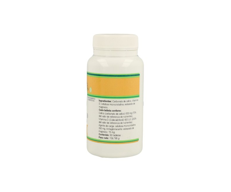 Calcio y Vitamina D 90 comprimidos de 600mg Nutri-Force