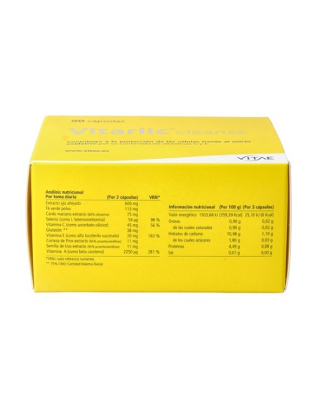 Vitarlic Cleanse 90 cápsulas Vitae