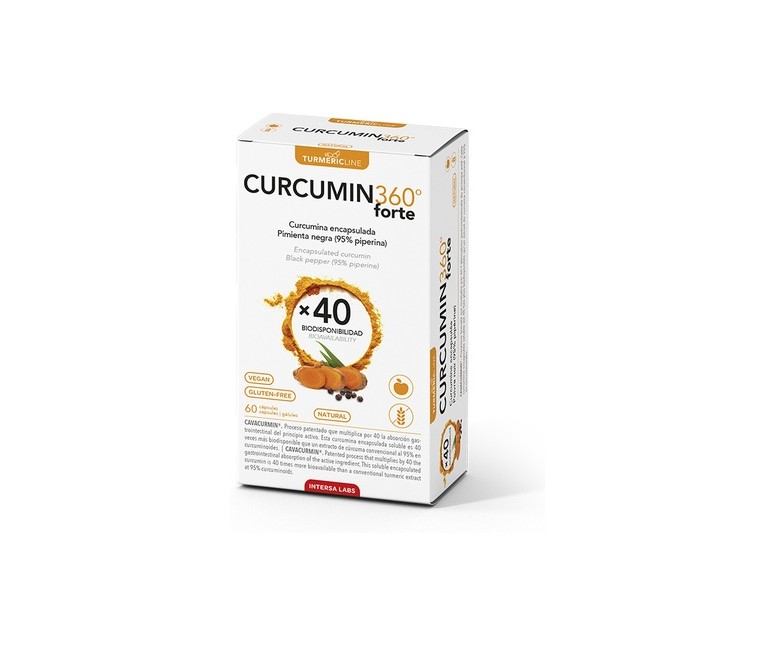 Curcumin 360º Forte 60 cápsulas Intersa