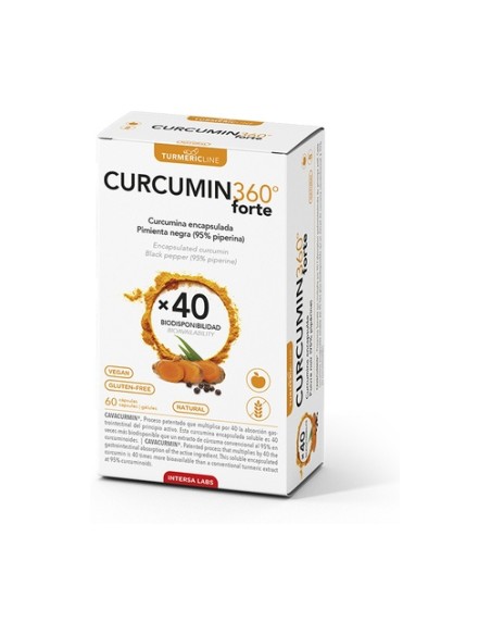 Curcumin 360º Forte 60 cápsulas Intersa