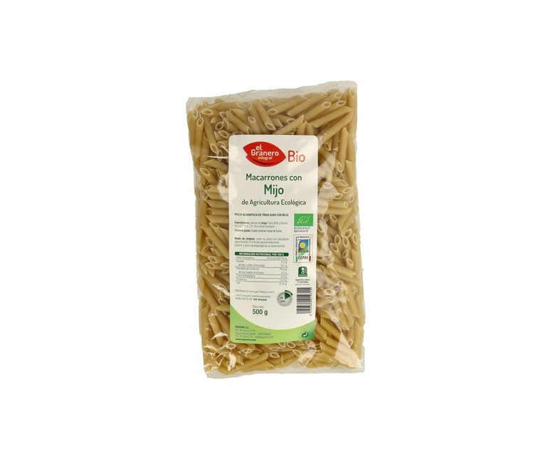 Macarrones con Mijo Bio 500 g El Granero Integral